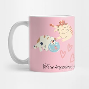 Cat is true happiness Mug